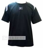 MIZUNO   56TT-90809系列短袖圓領衫(黑/灰)
