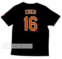 MLB   巴爾的摩金鶯隊 16#CHEN T恤(黑色)