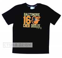 MLB   巴爾的摩金鶯隊 16#CHEN 202系列 T恤(黑色)