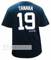 MLB  紐約洋基 19#田中將大(TANAKA) 深藍色T恤
