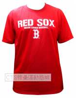 MLB 2014 波士頓紅襪隊203系列吸濕排汗圓領衫(紅)