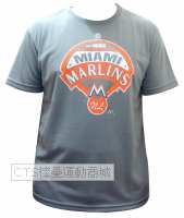 MLB 2015 佛羅里達馬林魚隊 240系列印花快排T恤(灰)