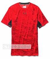 UA 2016 1257477系列HG Amour花色短袖上衣(火箭紅/黑)