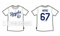 MLB  堪薩斯皇家隊 67#WANG(王建民) 背號T恤(白色)