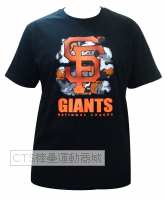 MLB 2016 舊金山巨人 隊218系列 圓領印花T恤(黑)