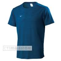 MIZUNO  32TA8009 系列圓領短袖T恤(灰藍)