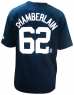 MLB 洋基62#CHAMBERLAIN深藍色T恤