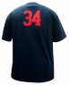 MLB 2009 B 34# 210系列圓領ㄒ恤(深藍)
