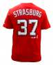 MLB  2011 華盛頓國民隊 37#STRASBURG   紅色T恤