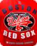 MLB 14~15 波士頓紅襪隊 101系列圓領印花長袖恤(紅)
