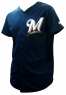 MLB  密爾瓦基釀酒人隊 704系列 開扣球衣(深藍)