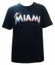 MLB 2016 邁阿密瑪林魚隊 203系列 圓領印花T恤(黑)
