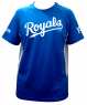 MLB 2016 勘薩斯皇家隊206系列圓領印花快排T恤(藍/灰)