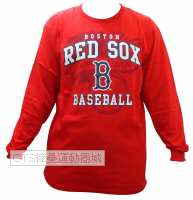 MLB  103系列紅襪隊 圓領 長袖ㄒ恤