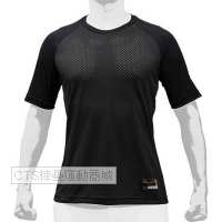 MIZUNO   KUGEKI 12JA9P02系列 短袖緊身衣(黑)
