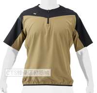 MIZUNO 2024  12TEAJ7849  MP系列 短袖 防風衣(黑/卡其)