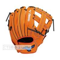 MIZUNO  2025 少年用 1AJGY33800系列十字型手套(桔)