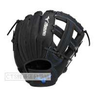 MIZUNO  2025 少年用 1AJGY33800系列十字型手套(黑)
