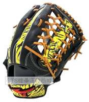 MIZUNO 2025 1AJGR326 系列外野T網型手套(黑*節分圖案)
