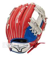 MIZUNO  2025 少年用 312777系列右手戴工字型手套(白/藍/紅)