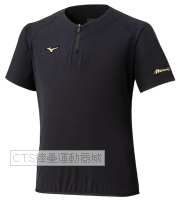MIZUNO 2025  12JECJ7409  MP系列 短袖 防風衣(黑)