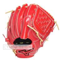 MIZUNO 2025 1AJGR335系列投手 TARTAN1型手套(蘿蔔紅/奶油色)