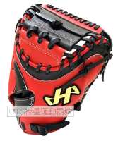 HA  2026 61-M9UTK 悳系列 M9型捕手手套(黑/紅 )