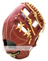 MIZUNO 2026 1AJGR344 GE系列 內野工字型手套(酒紅/奶油)