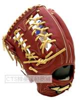 MIZUNO 2026 1AJGR344 GE系列 右手戴 外野T網型手套(酒紅/奶油)