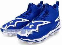 UA 2026  Harper 11 RM 6009956系列 高筒 膠釘壘球鞋(藍/白)