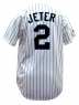 MLB NY#2JETER深藍條紋開扣球衣(美國進口限量發行)