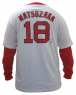 MLB 長袖棒球衣-紅襪隊18#MATSUZAKA