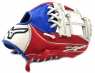 MIZUNO  2025 少年用 312777系列工字型手套(白/藍/紅)
