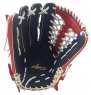 Rawlings  2023 GR3FHTCY719系列 軟式 右手戴 外野T網型手套(深藍/紅/白)