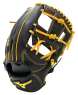MIZUNO 2025 1ATGH253 系列內野工字型手套(黑/黃)
