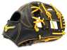 MIZUNO 2025 1ATGH253 系列內野工字型手套(黑/黃)