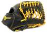 MIZUNO 2025 1ATGH253 系列外野TY網型手套(黑/黃)