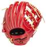 MIZUNO 2025 1AJGR335系列內野工字型手套(蘿蔔紅/奶油色)