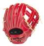 MIZUNO 2025 1AJGR335系列內野十字型手套(蘿蔔紅/奶油色)